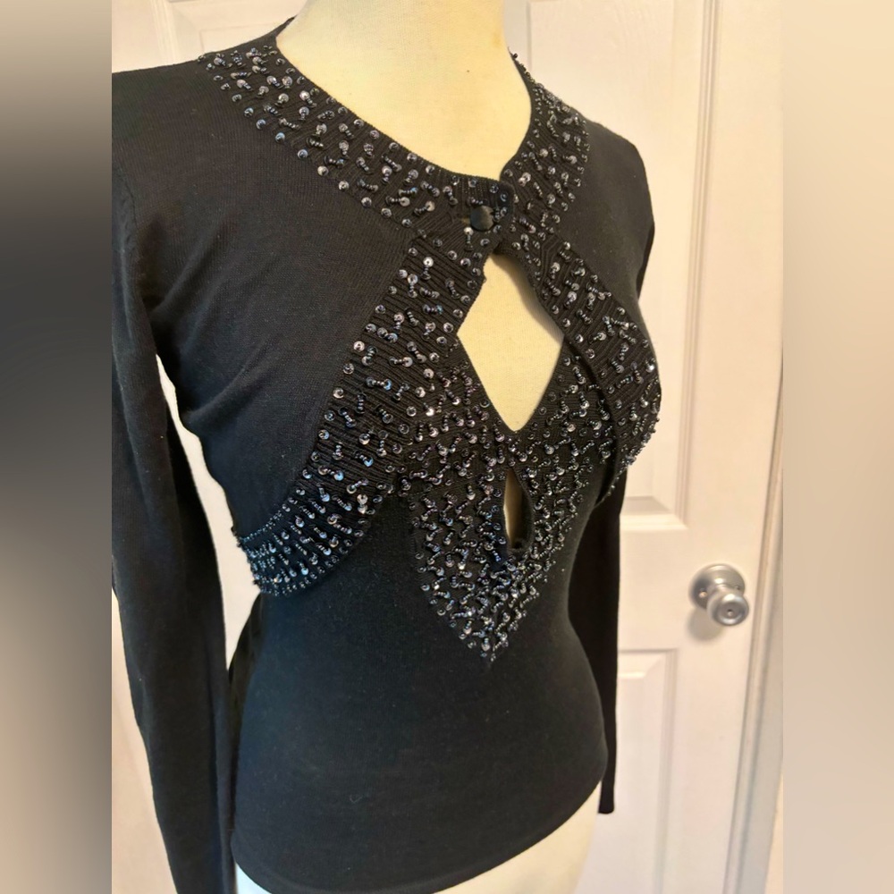 Sexy strap top with long sleeve cover up